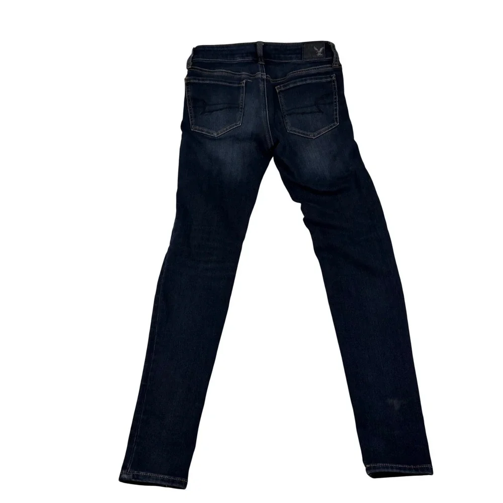American Eagle 360 Super Stretch Skinny Jeans Dark Wash Size 0 Regular Indigo